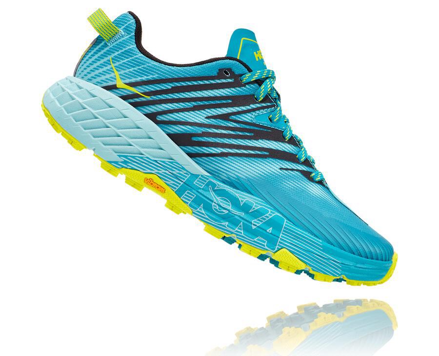 Tenis Hoka One One Trail Mujer Turquesa - Speedgoat 4 - WIDS32016